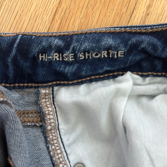 American Eagle Next Level Stretch Hi-Rise Shortie Cutoff Shorts - Picture 4 of 5